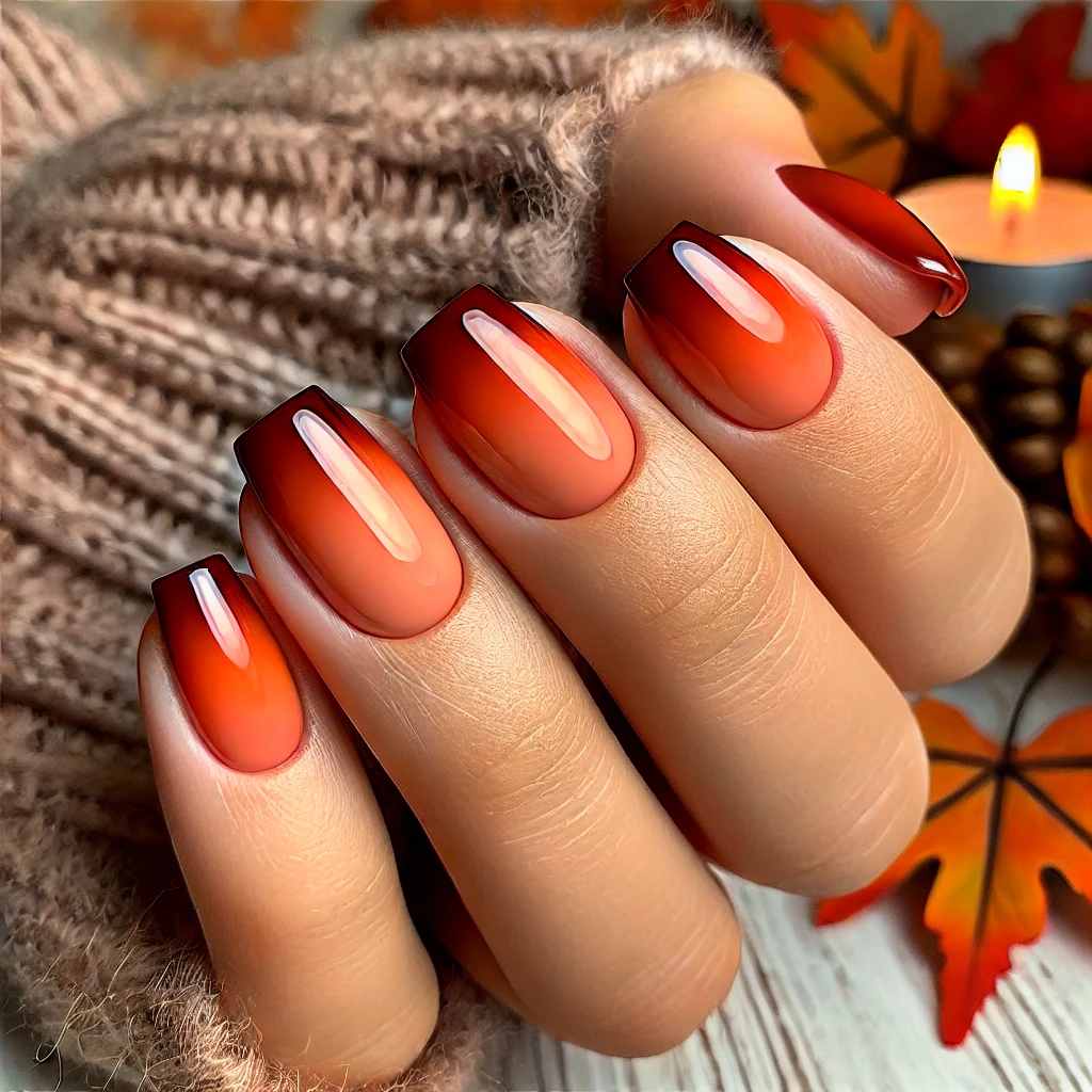 Burnt Orange Ombré