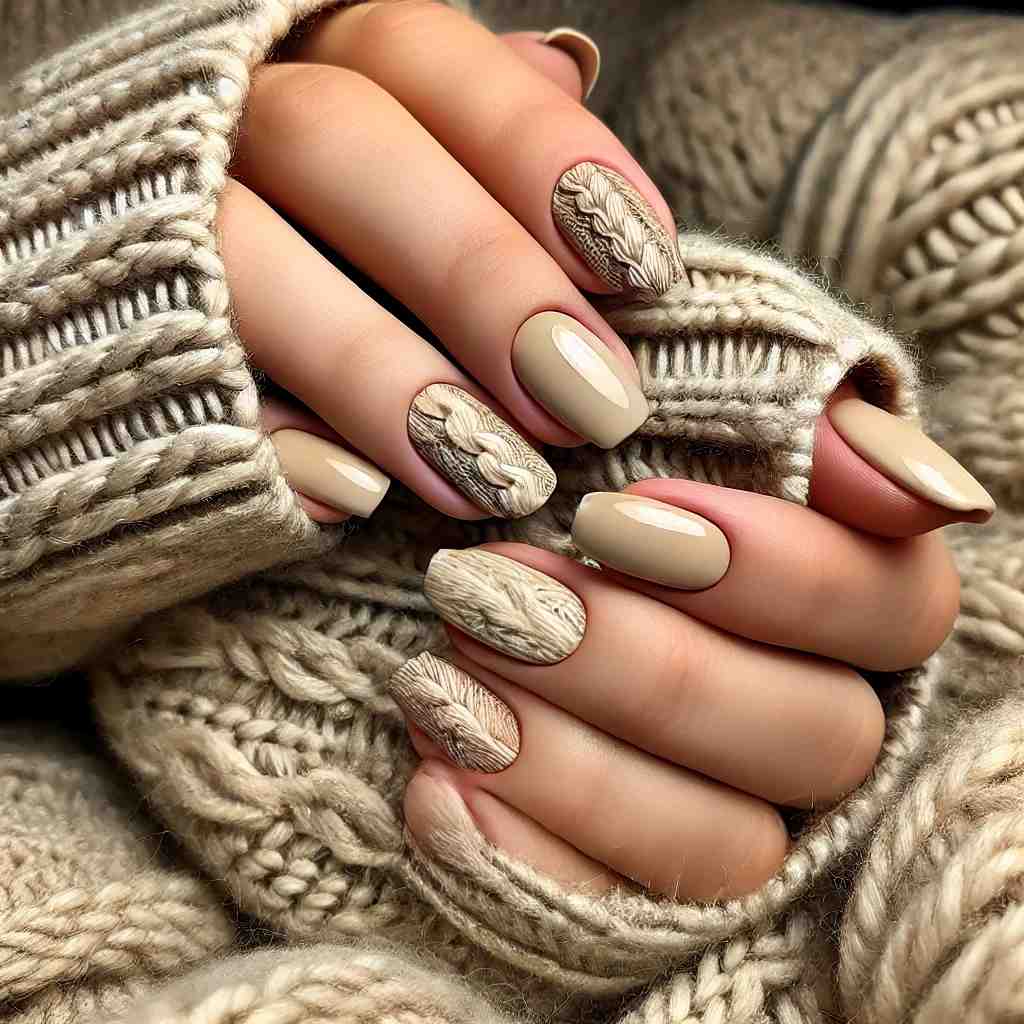 Cable Knit Nails