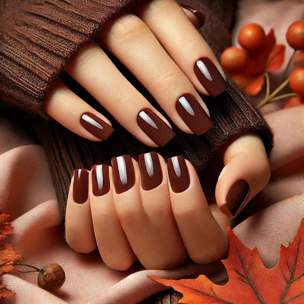 Chestnut Brown Nails