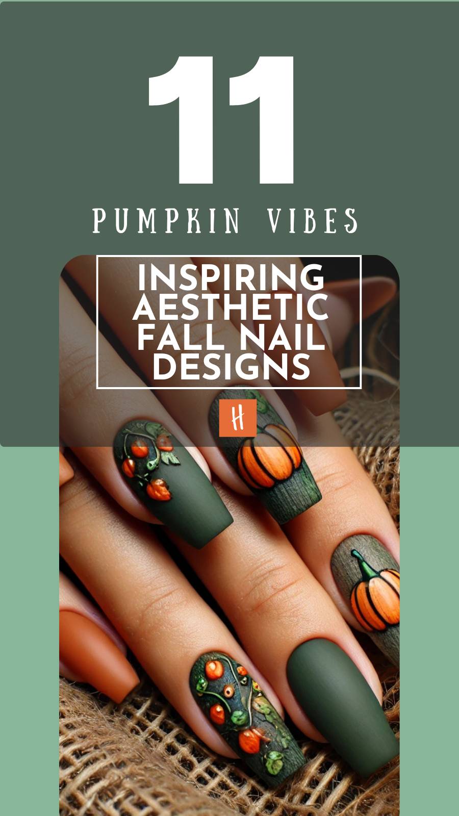 Classy & Simple Fall Nail Inspo 11 Pumpkin Tone Designs