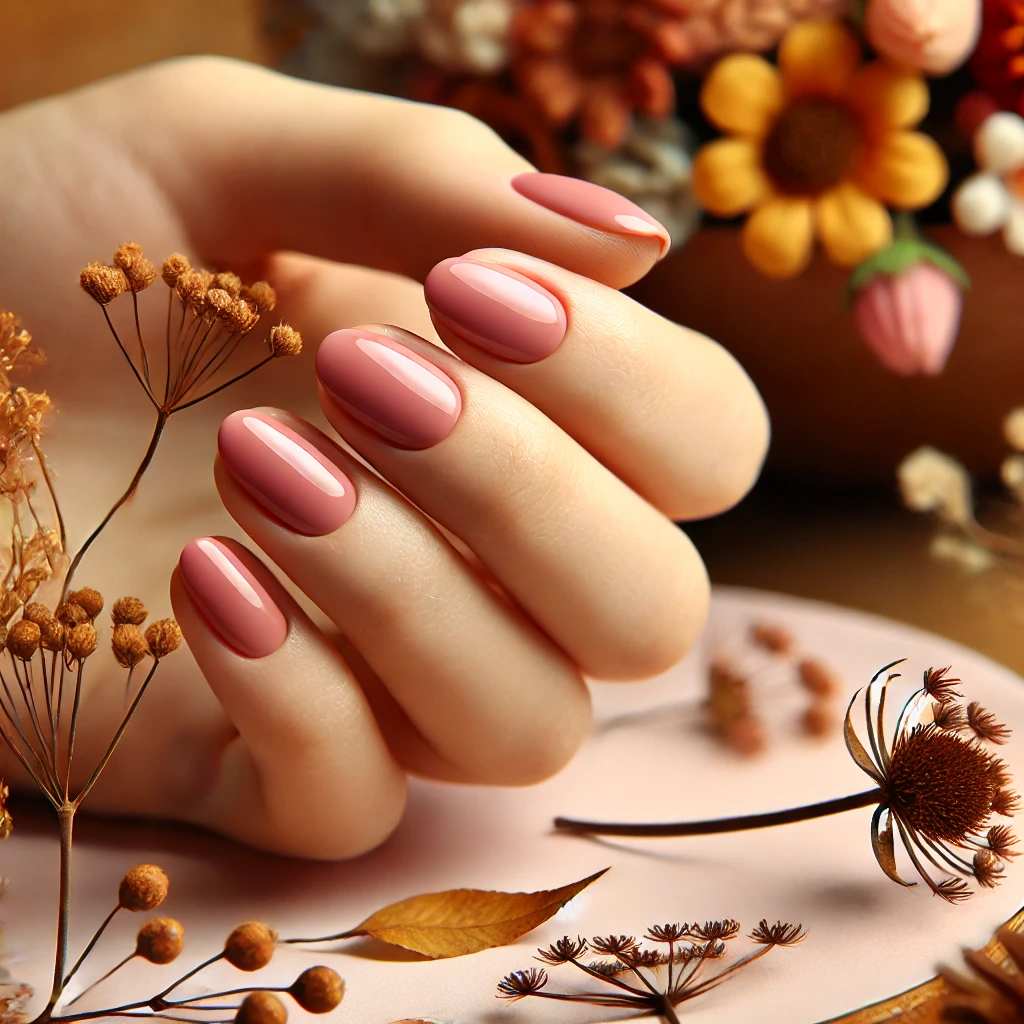 Dusty Rose Nails