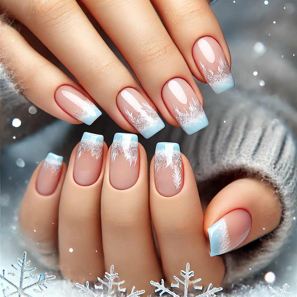 Frosty French Tips