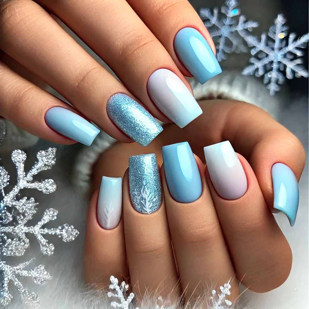 Icy Blue Ombre