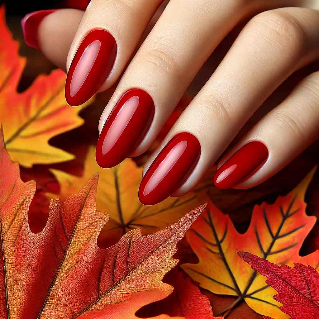 Maple Red Nails