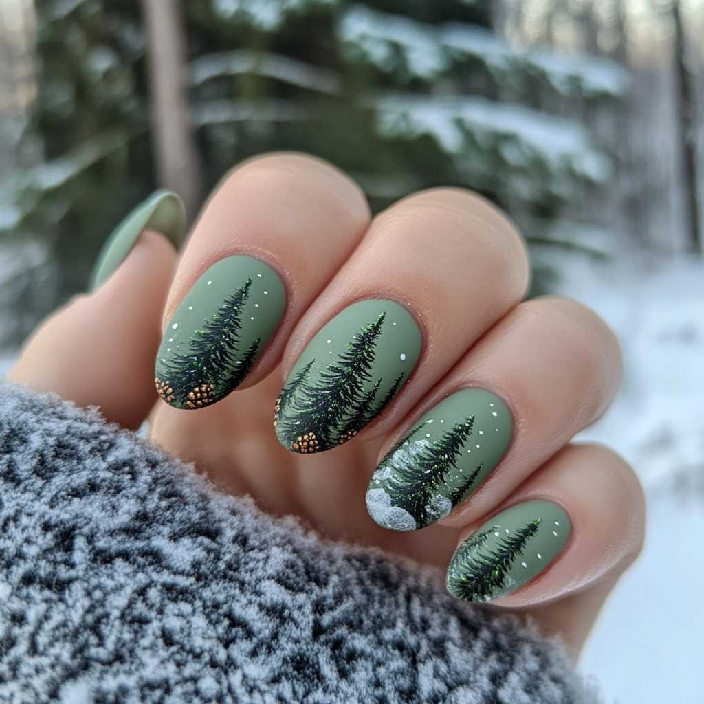 Matte Winter Forest