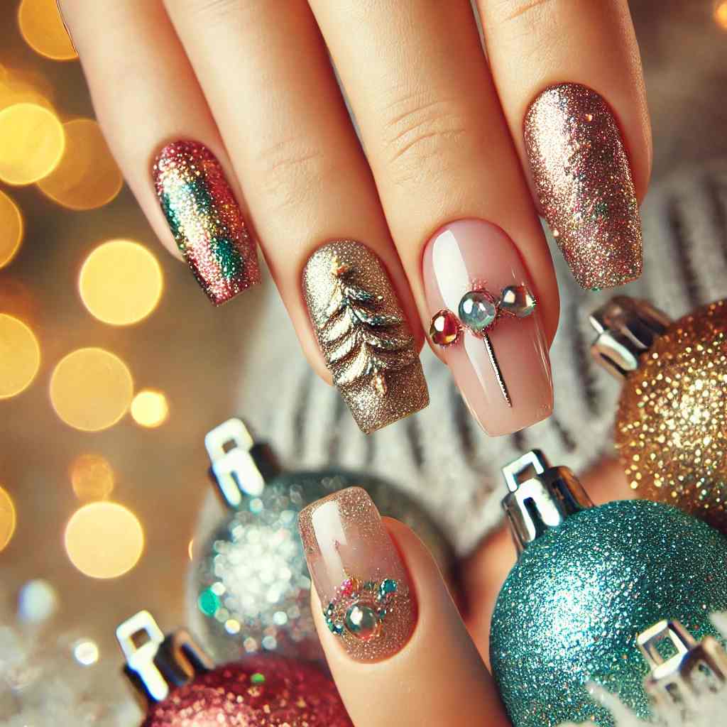 Ornament Accent Nails