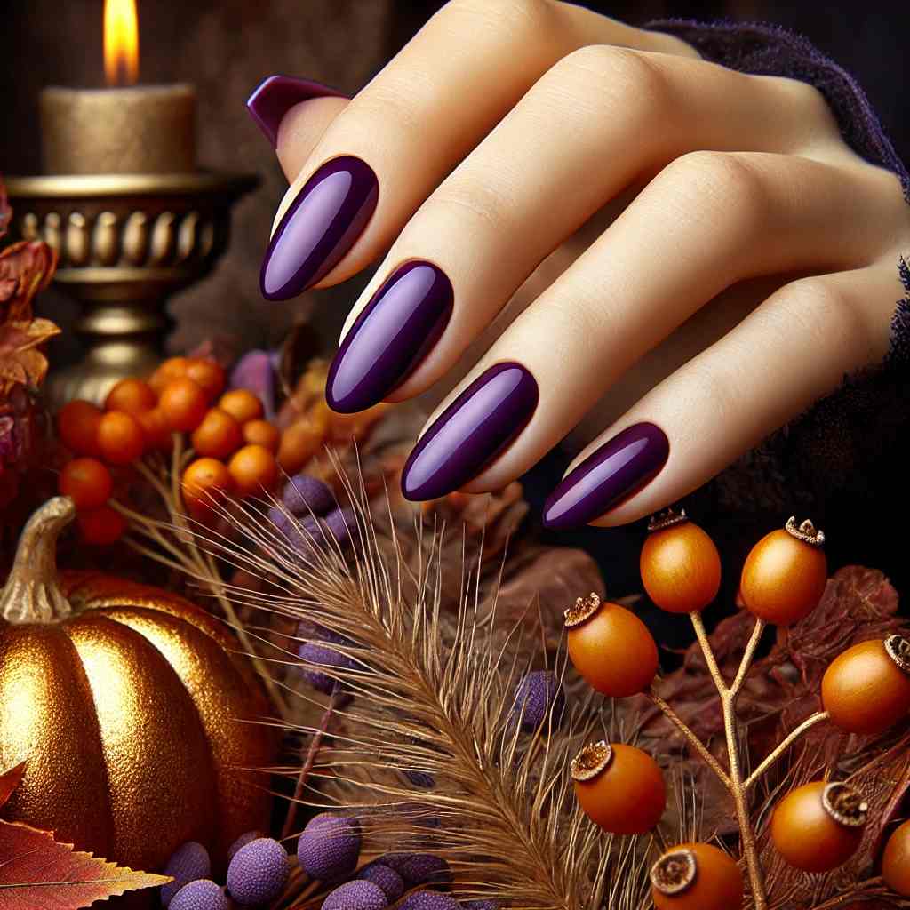 Plum Colored Nails