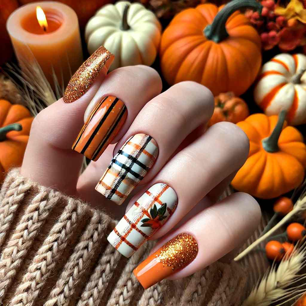 Pumpkin Spice Plaid