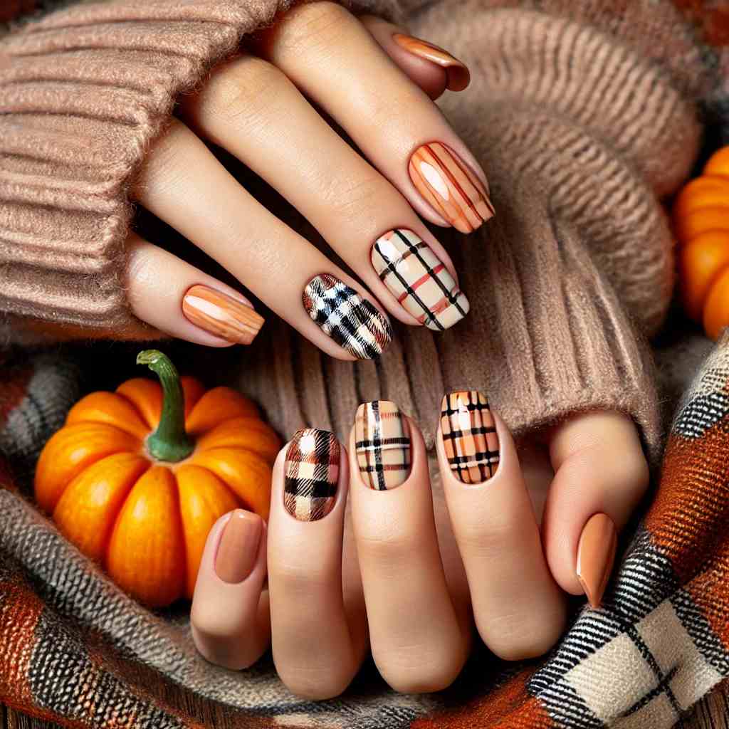 Pumpkin and Plaid Combo