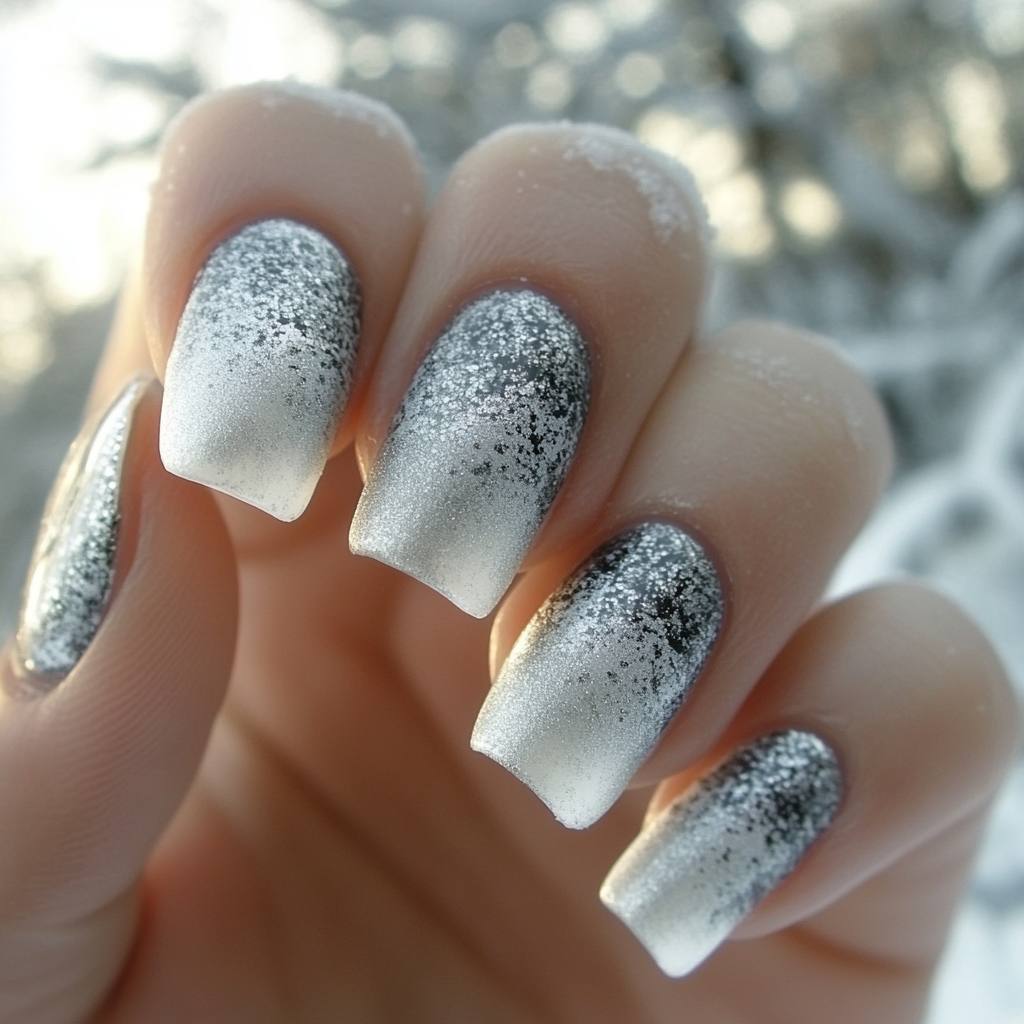 Silver and White Gradient