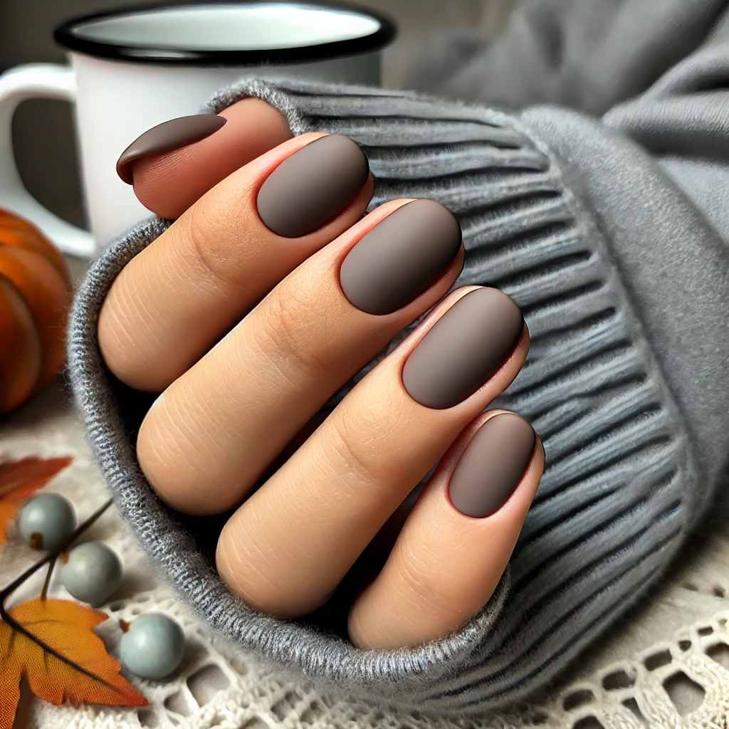 Taupe Colored Nails