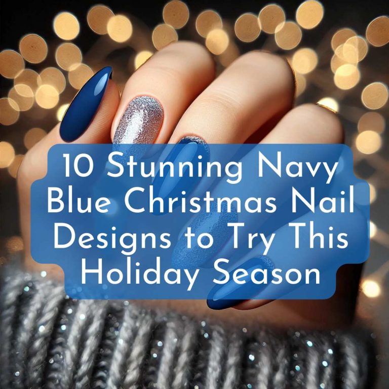 10 Stunning Navy Blue Christmas Nail Designs to Try This Holiday Season