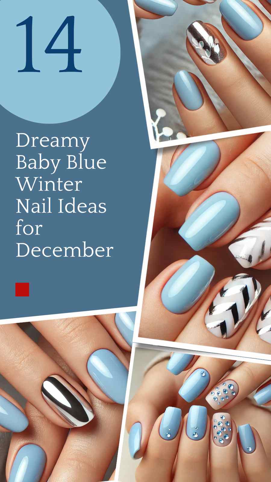 14 Must-Try Baby Blue Winter Nails to Wear This December