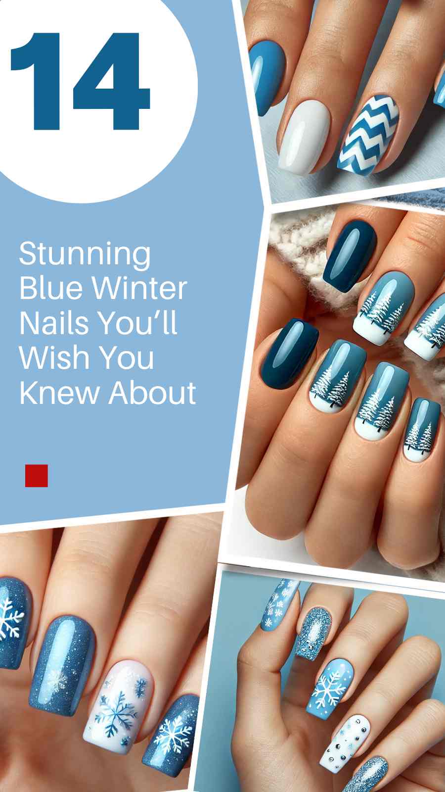 14 Must-Try Blue and White Nail Designs for a Chic December