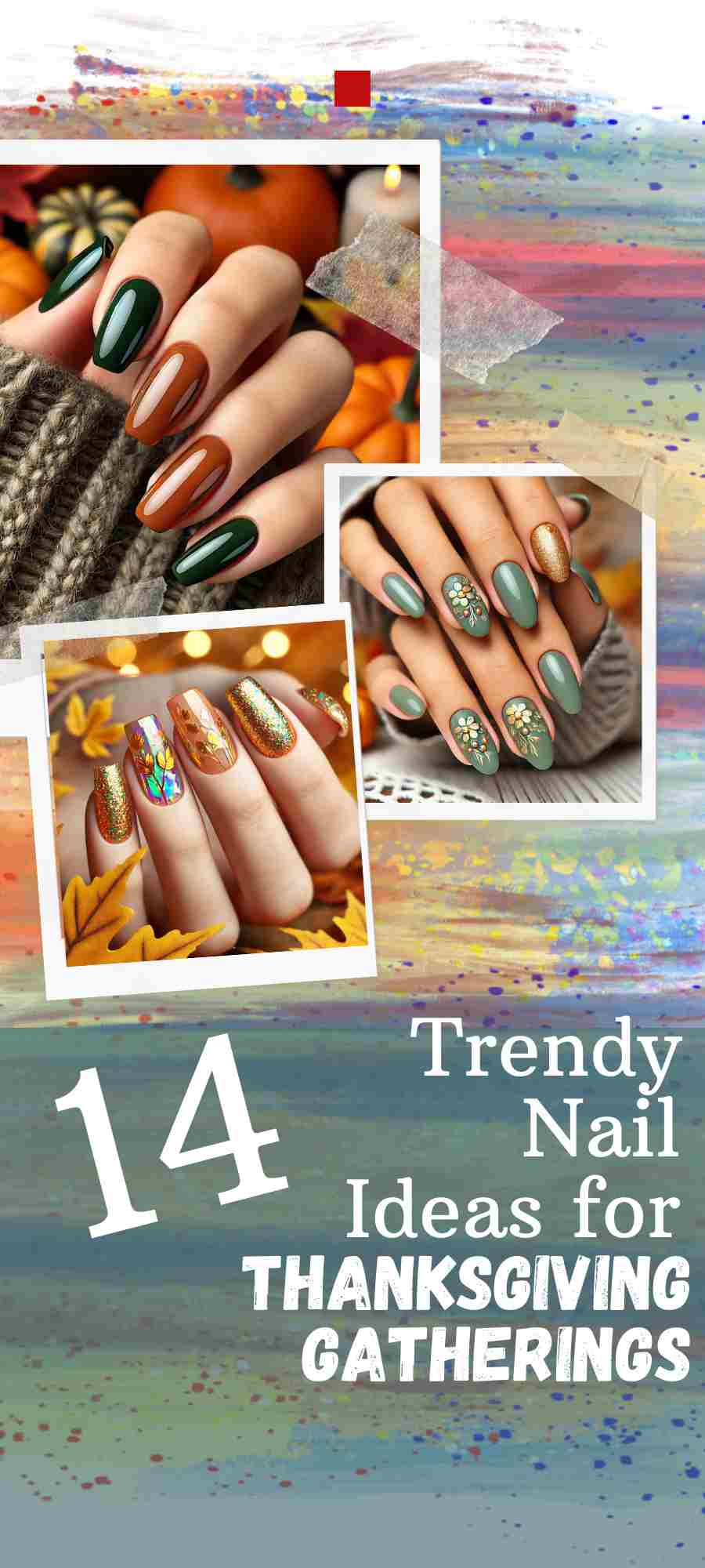 14 Trendy Nail Ideas for Thanksgiving Gatherings