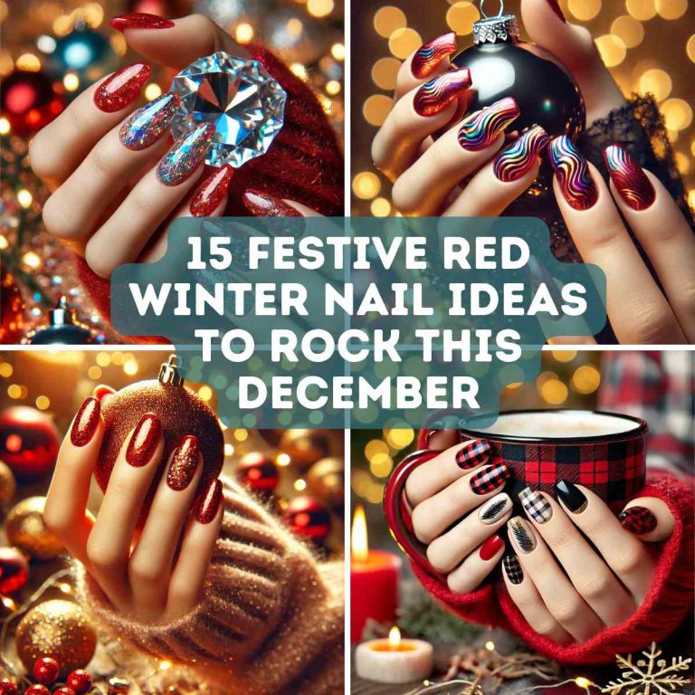 15 Festive Red Winter Nail Ideas to Rock This December