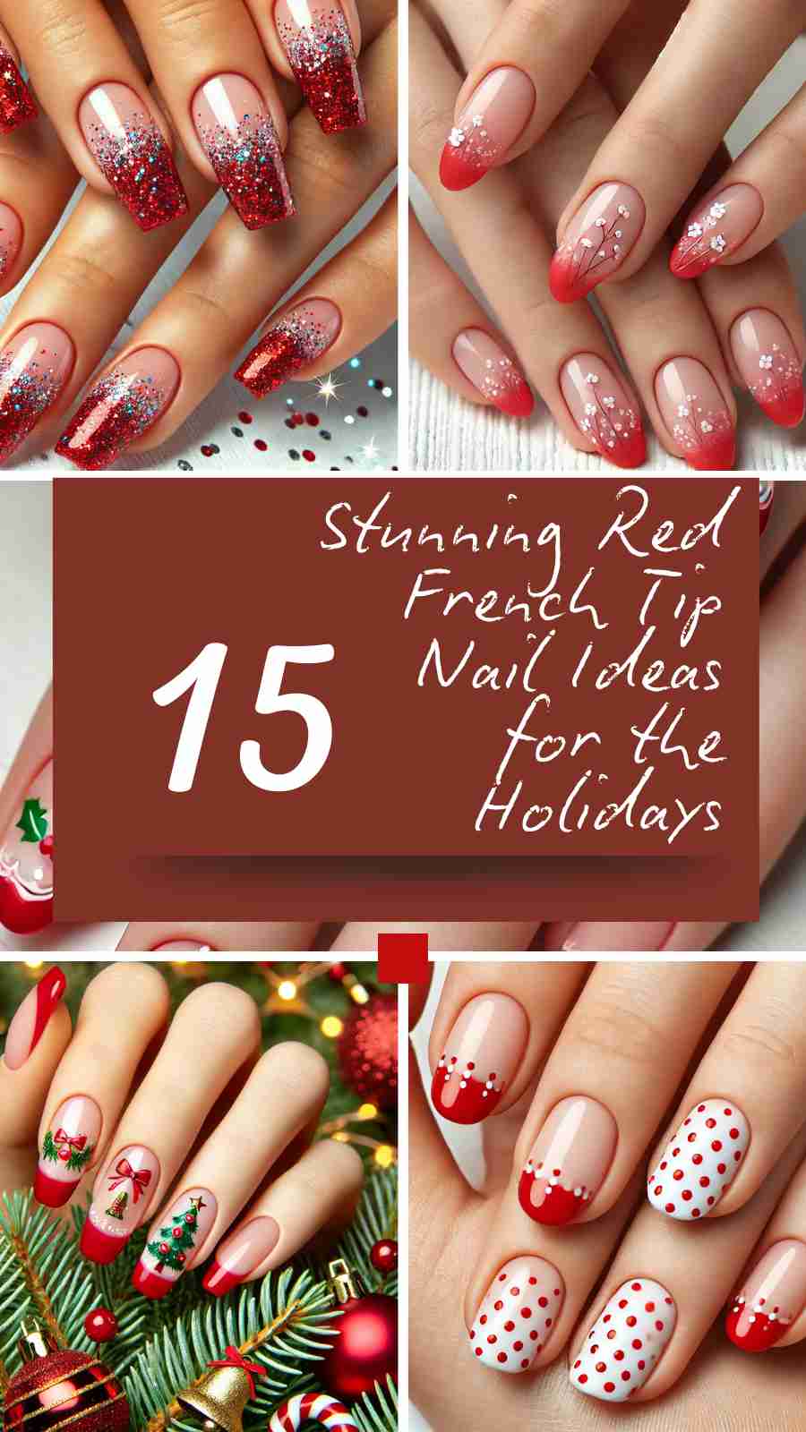 15 Stunning Red French Tip Nail Ideas for the Holidays