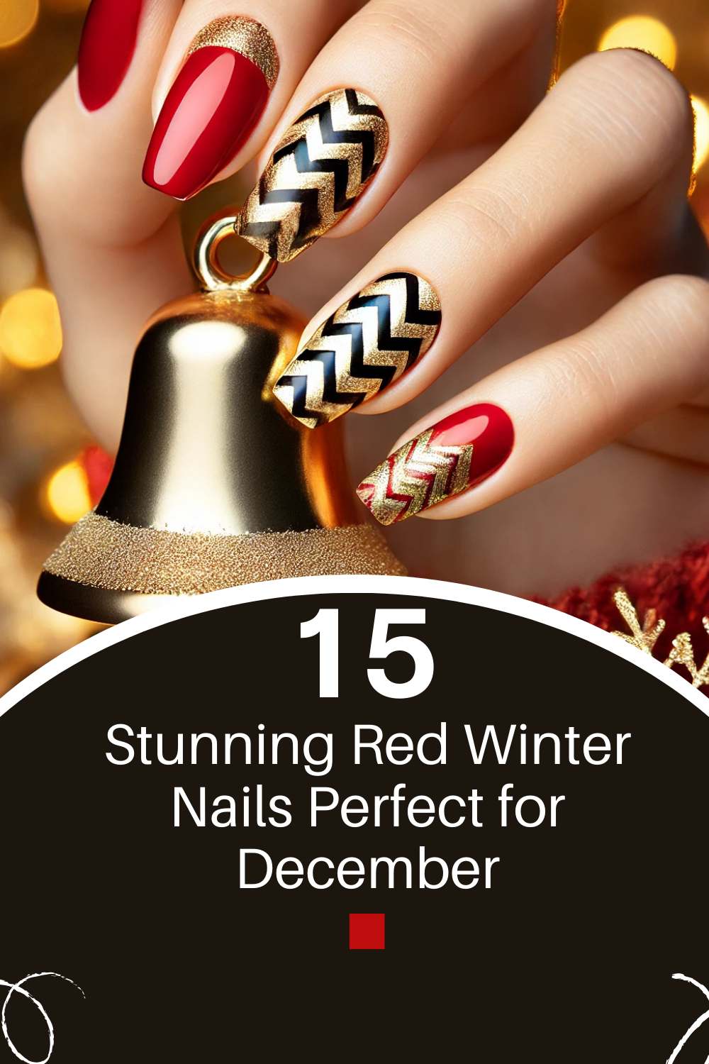 15 Stunning Red Winter Nails Perfect for December