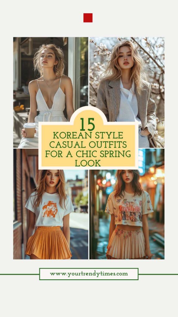 15 Trendy Casual Korean Style Spring Outfits You'll Love