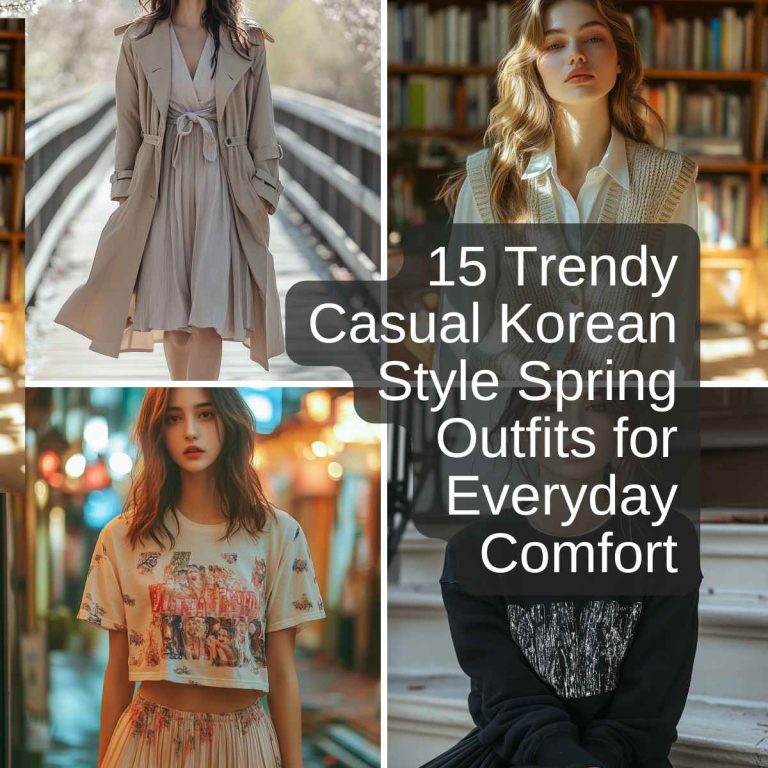 15 Trendy Casual Korean Style Spring Outfits for Everyday Comfort