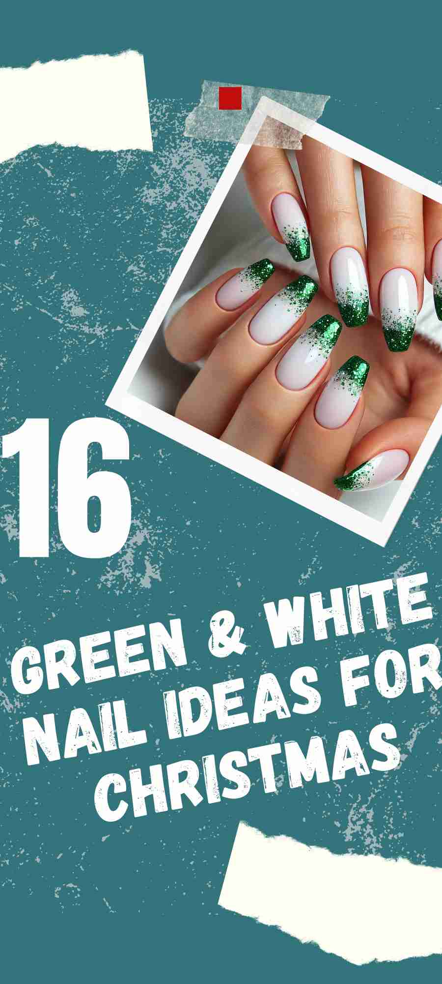 16 Festive Green and White Nail Designs to Love This Christmas