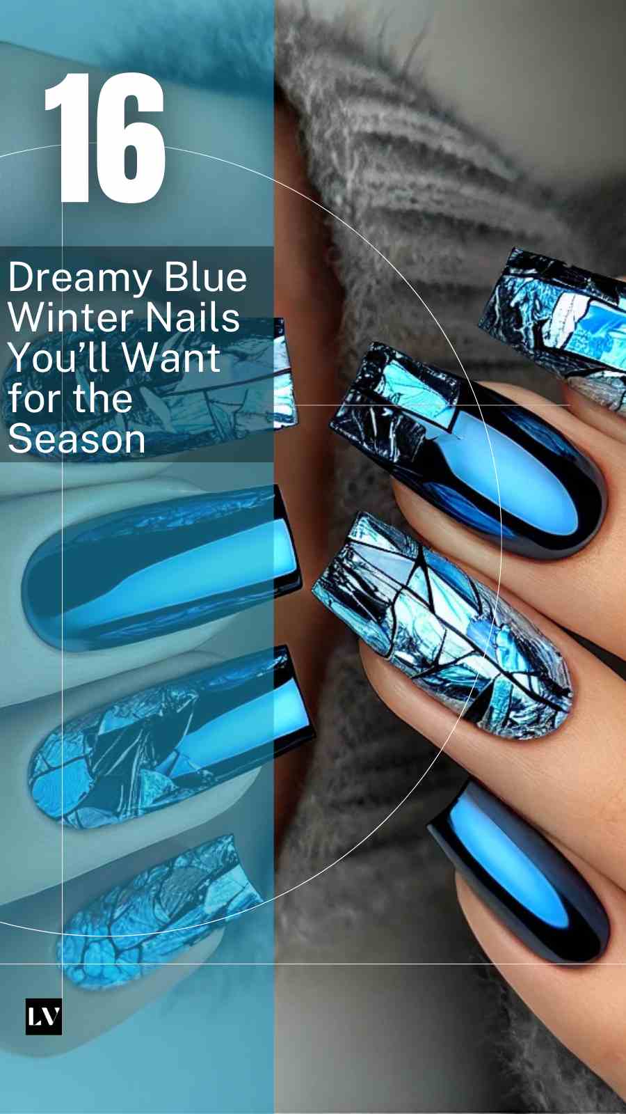 16 Gorgeous Winter Blue Nails to Make Your Look Pop