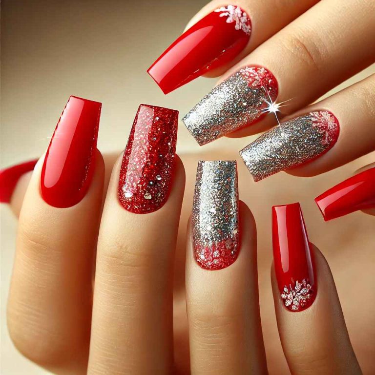 Acrylic Red Nail Ideas to Wear All Year Round