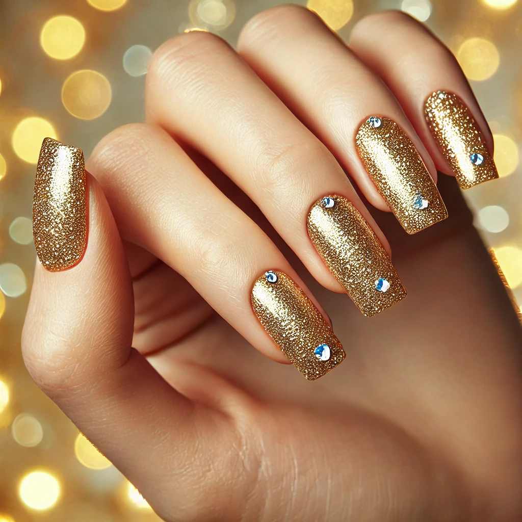 All-Over Glitter with Diamond Embellishments