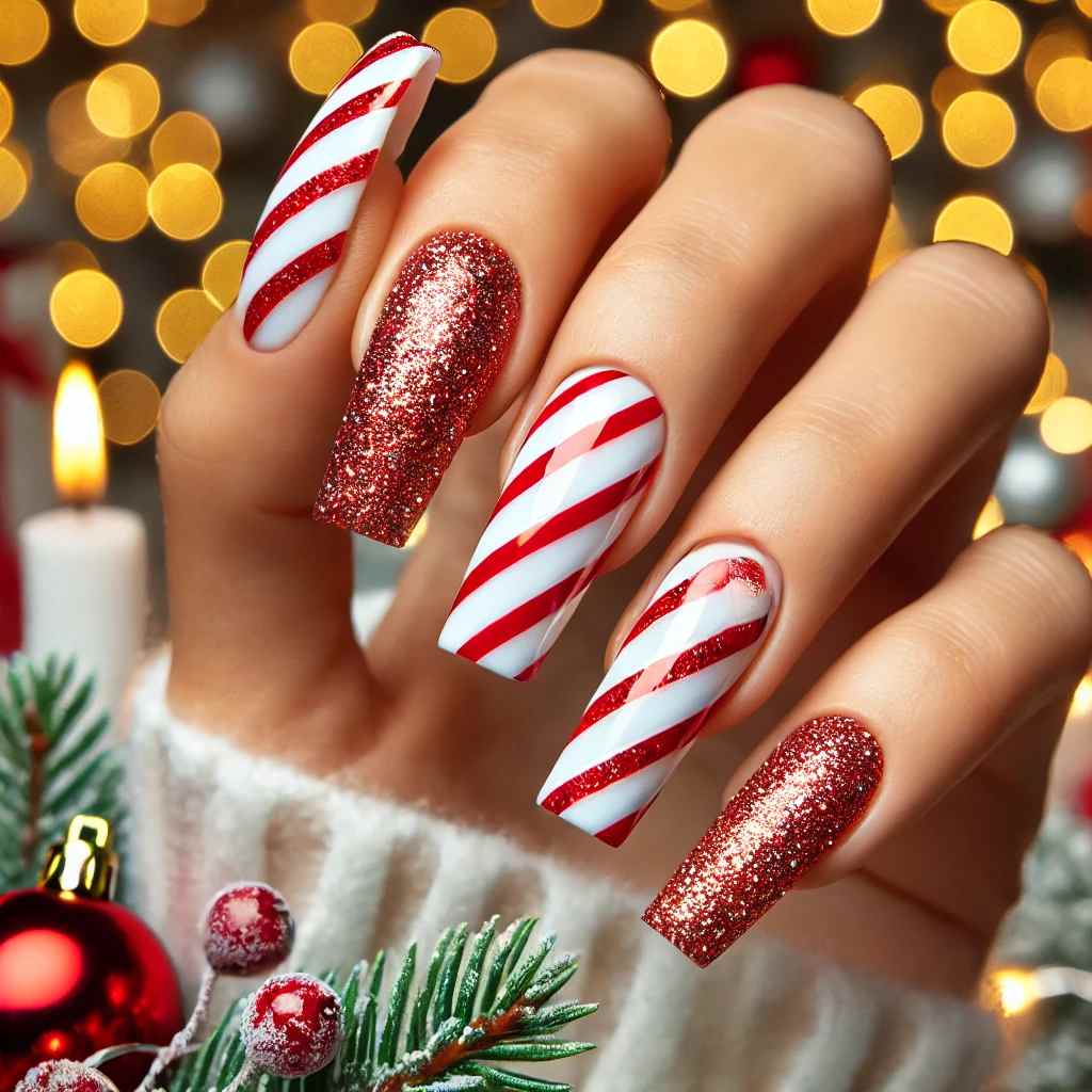 Candy Cane-Inspired Stripes