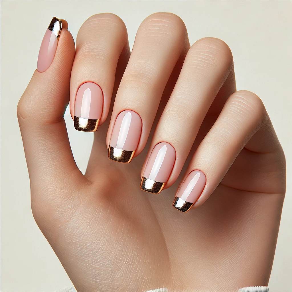 Classic French Tips with a Twist