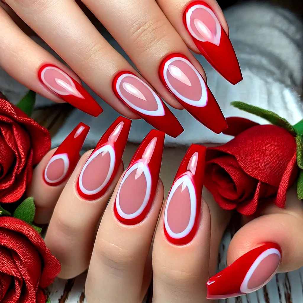 Classic Red French Tips