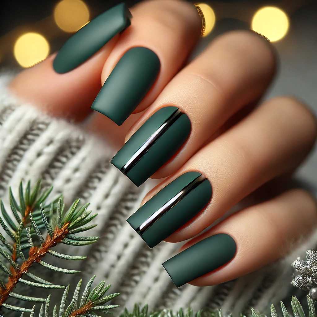 Deep Green with Chrome Stripe Detailing