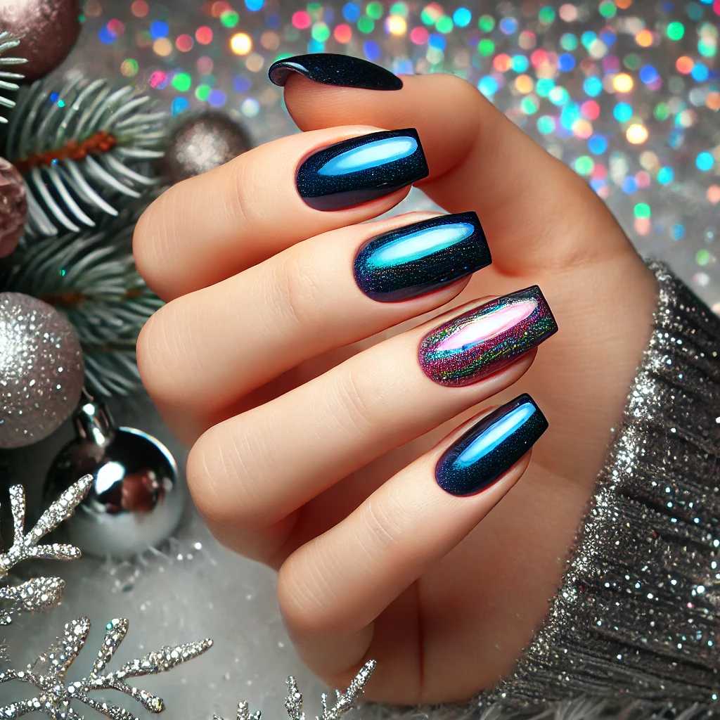 Holographic Glass Nails