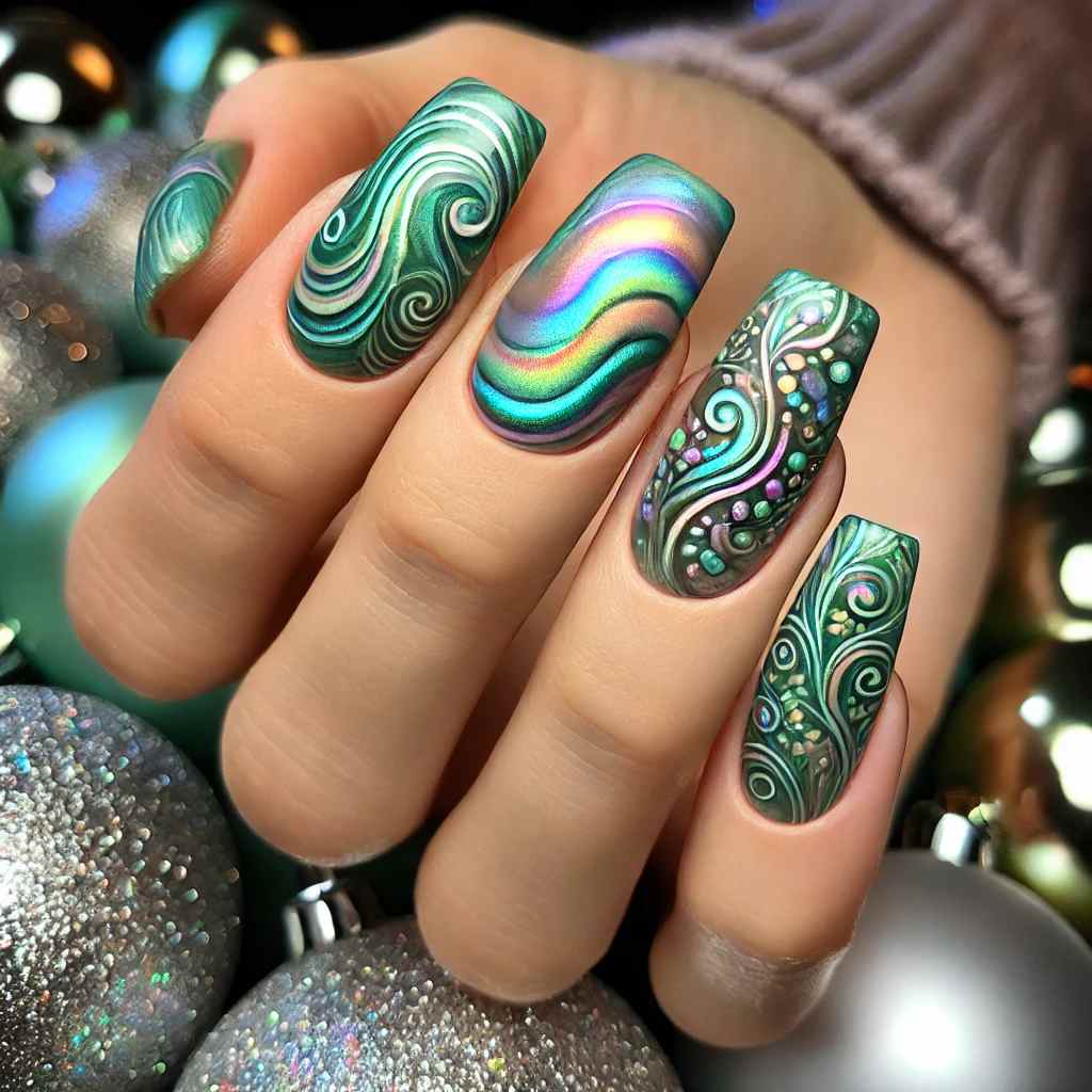 Iridescent Wave Design