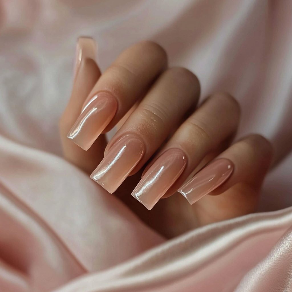 Medium-length, fiberglass nails