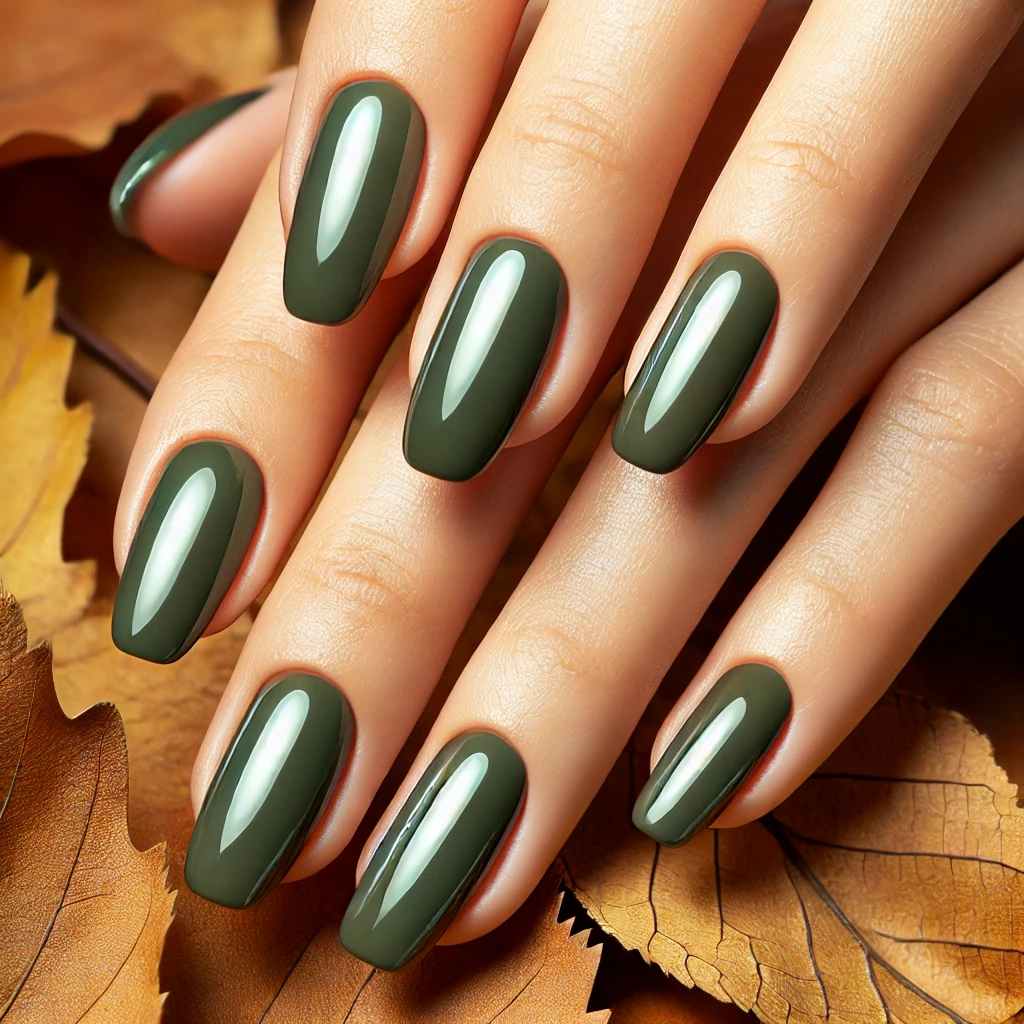 Olive Grove Chrome Nails