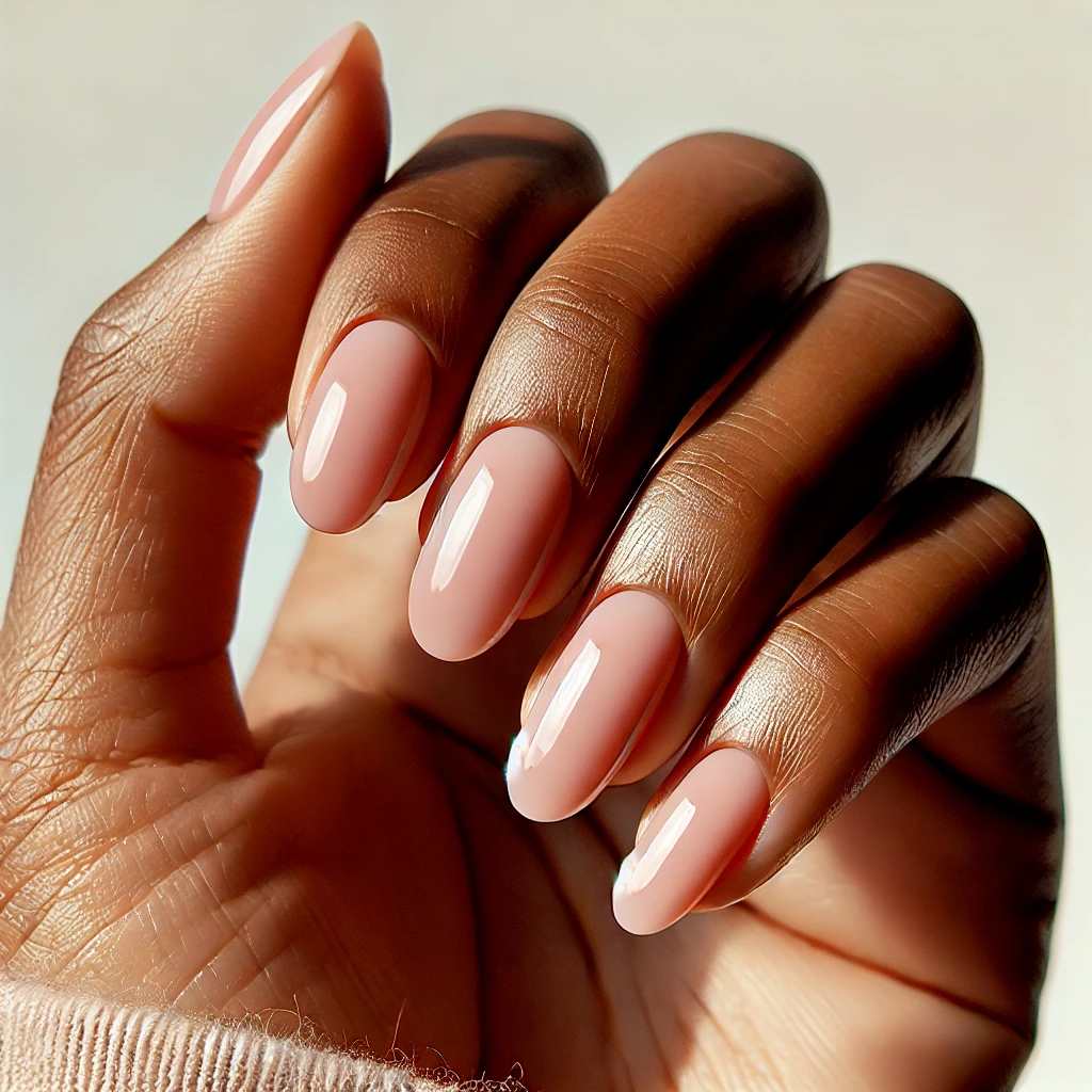 Oval-shaped nails