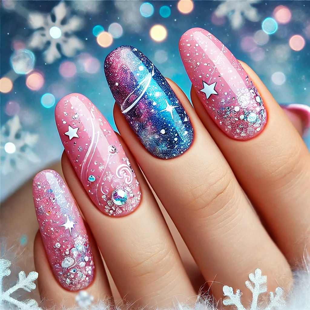 Pink Galaxy Patterns