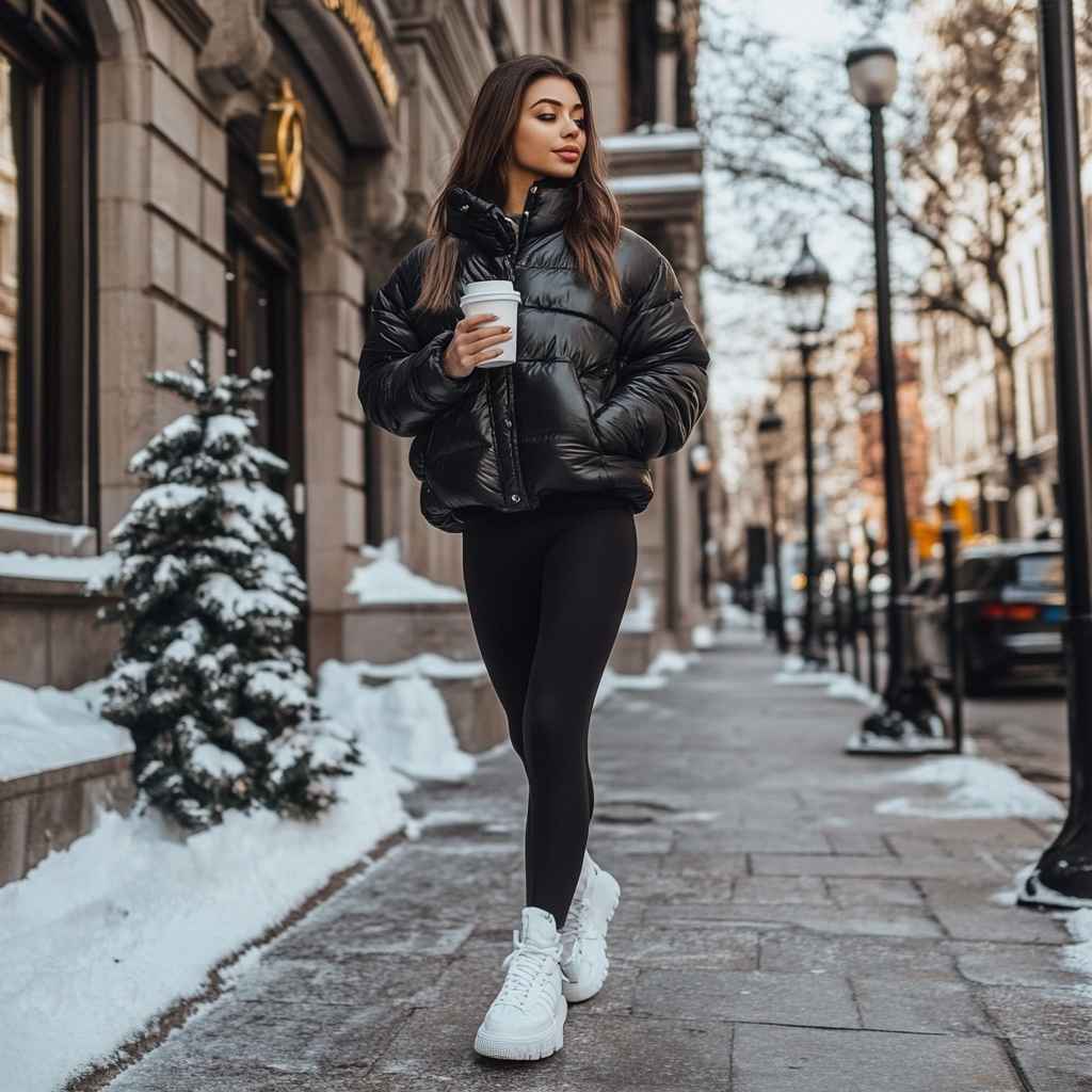 Puffer Jacket with Athleisure Twist