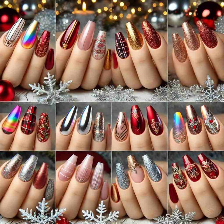 Red Chrome Nail Designs Perfect for Christmas