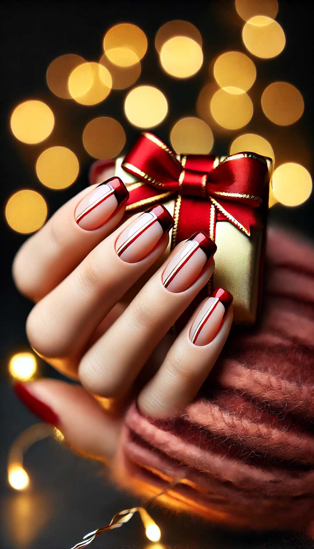 Red French Tips