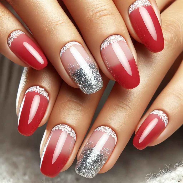 Red Glitter Nail Ideas for the Perfect Christmas Manicure