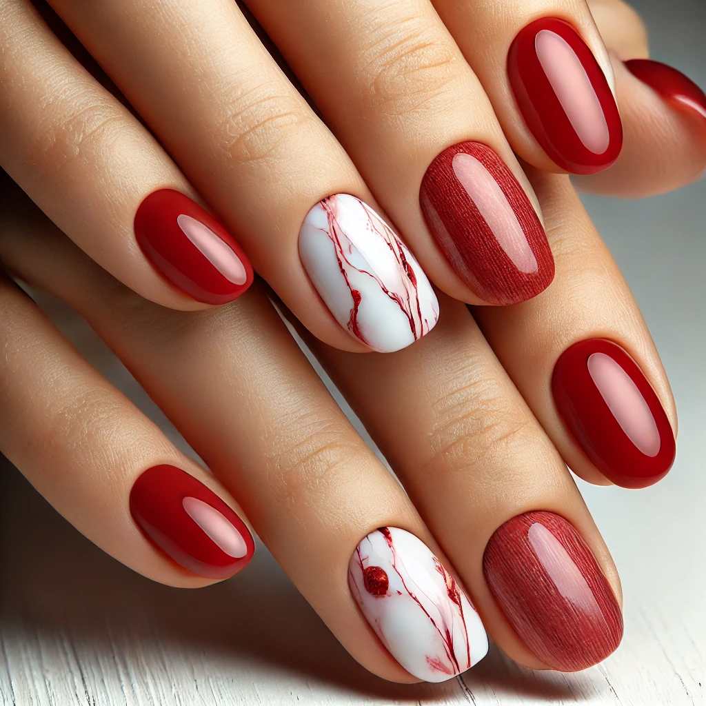 Red Marble Effect