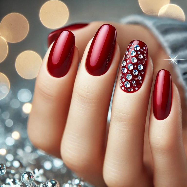 Red Nail Ideas for Christmas