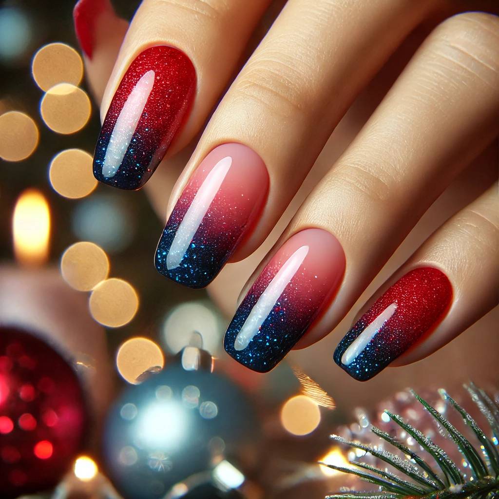 Red and Blue Ombre Delight