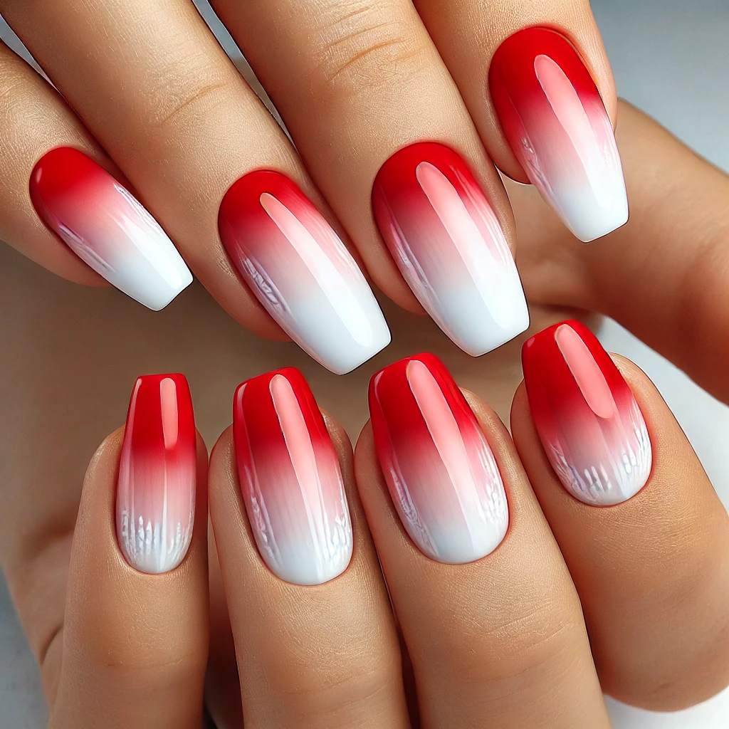 Red and White Gradient