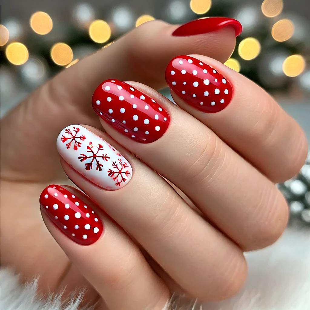 Red and White Polka Dots