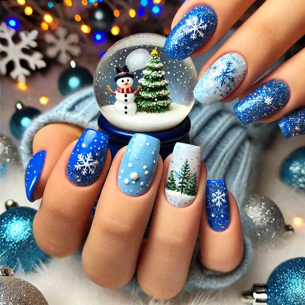 Snow Accent Nail