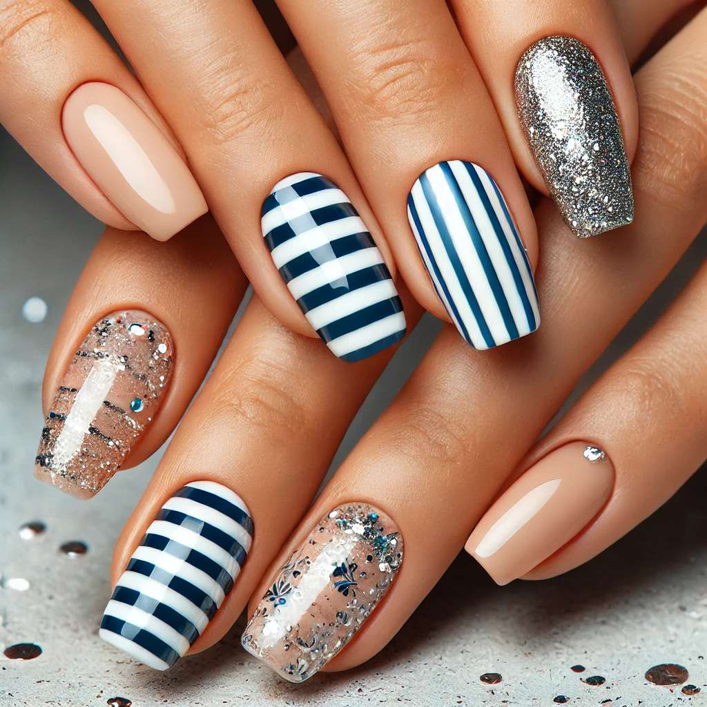 Sparkling Striped Festivity