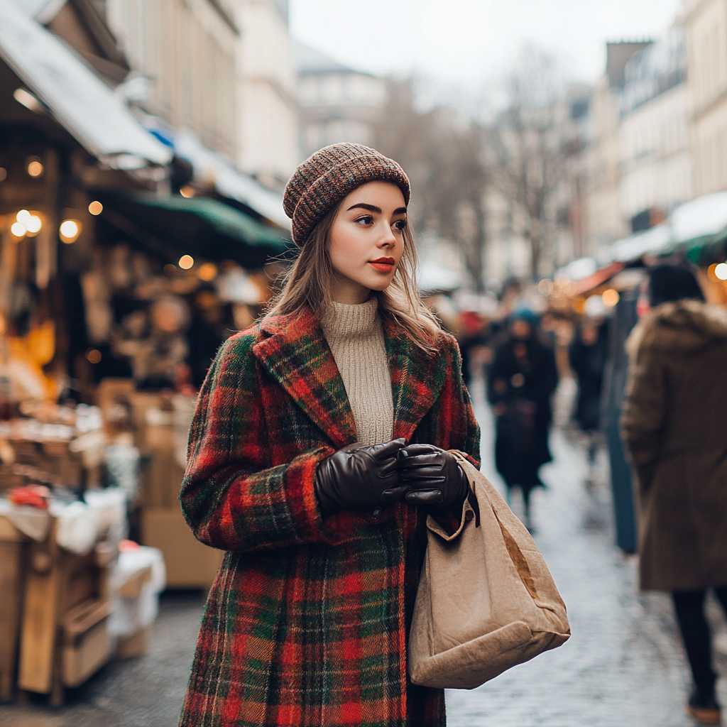 Statement Coat with Bold Patterns